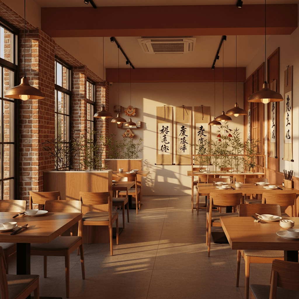 溫馨的餐廳內部